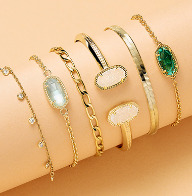 Elisa and Ari Heart Necklace Set in Gold